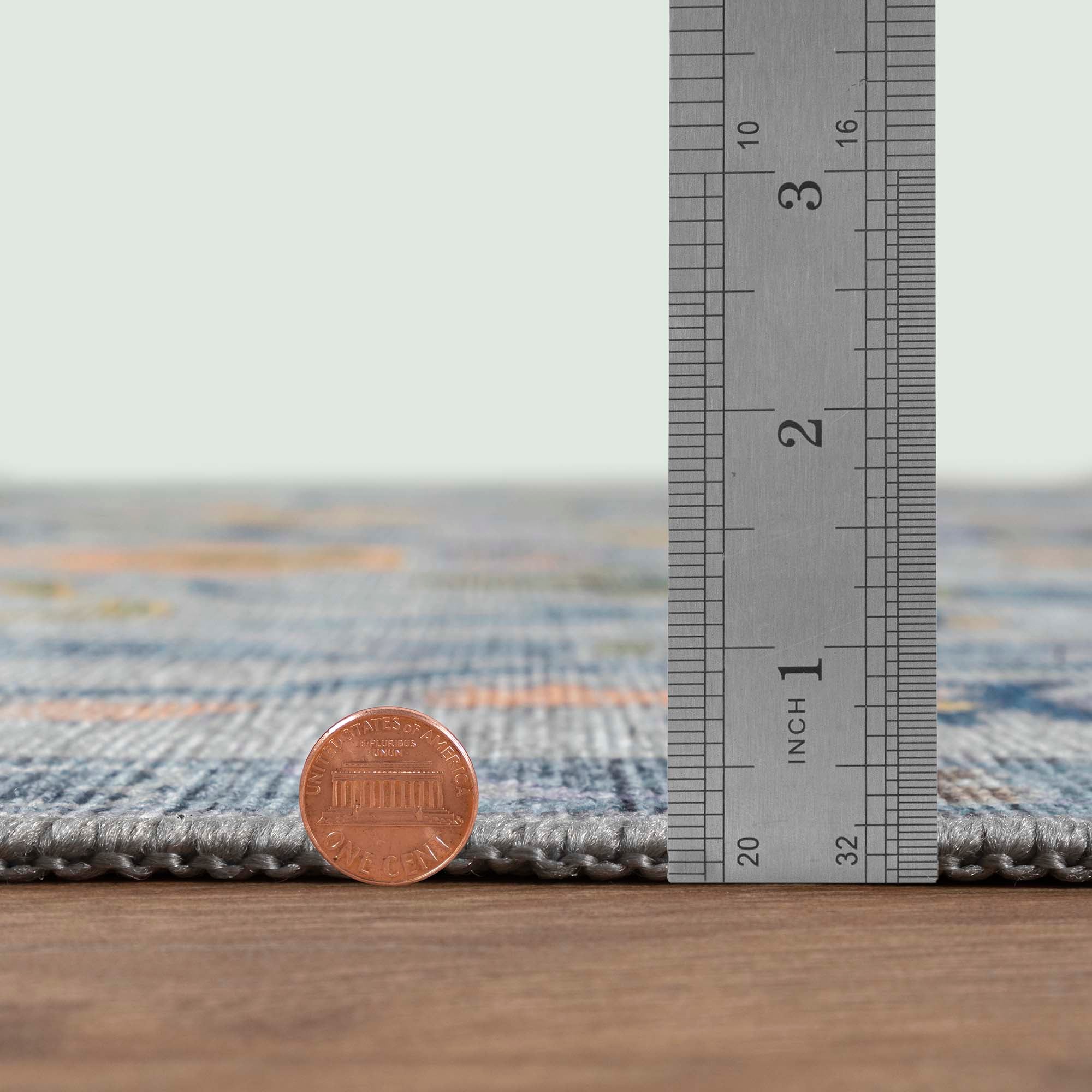 Blue Oushak Vintage Washable Rug - Gionara