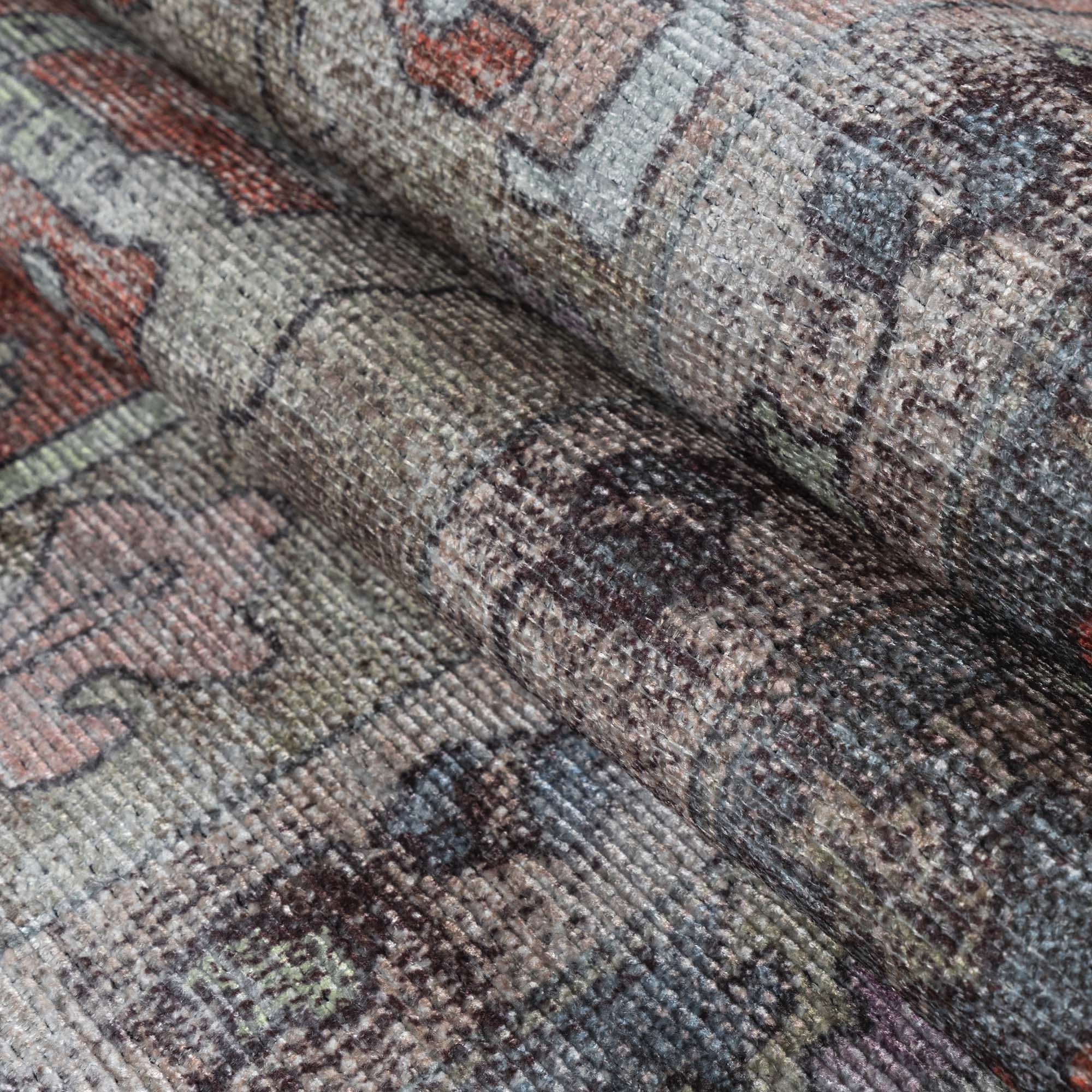 Earth Tones Oushak Area Washable Rug - Gionara