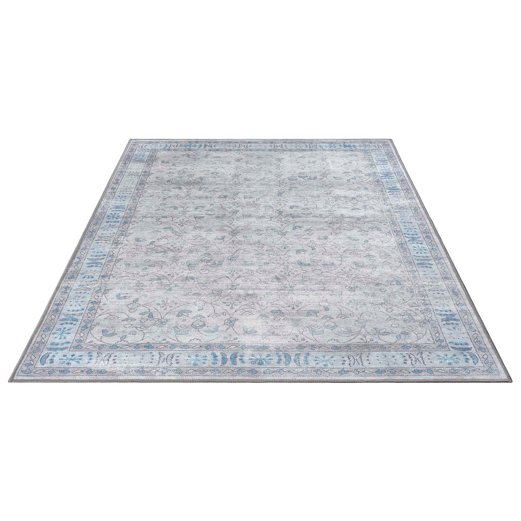 Gray Boho Oushak Washable Rug - Gionara