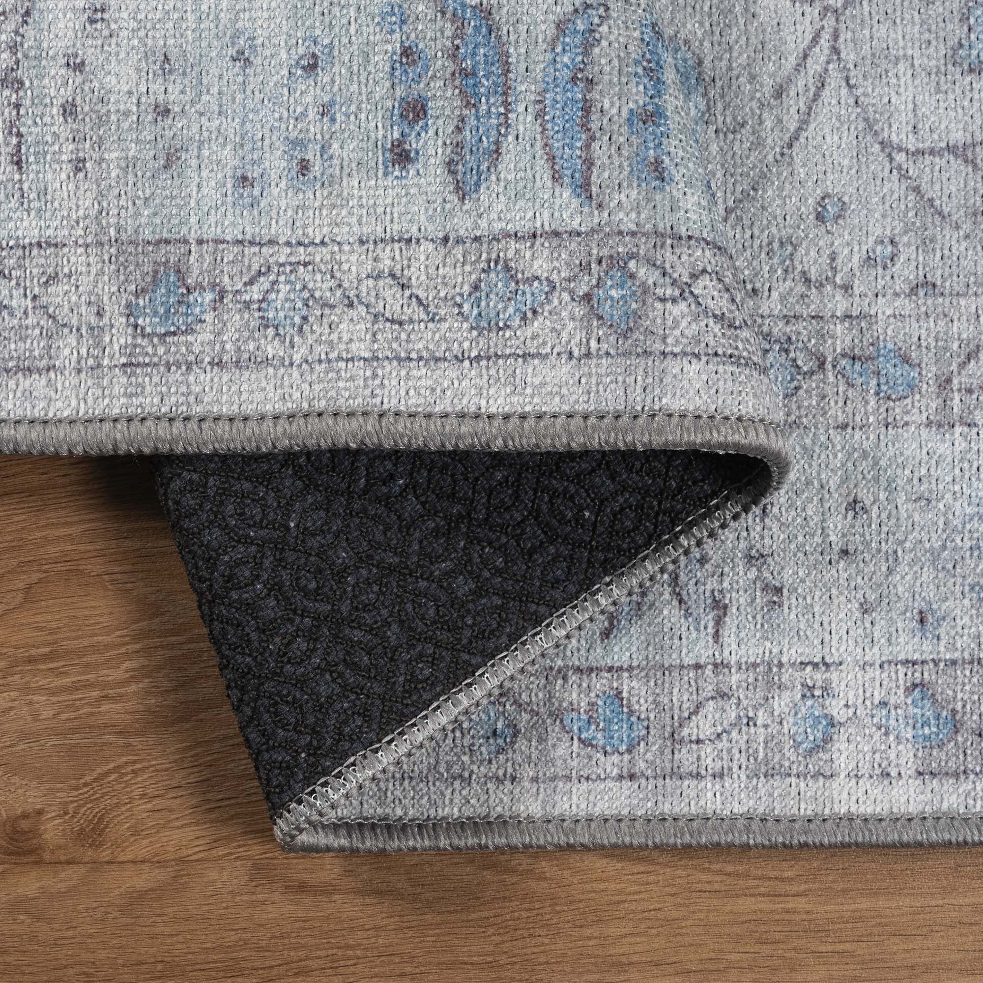 Gray Boho Oushak Washable Rug - Gionara