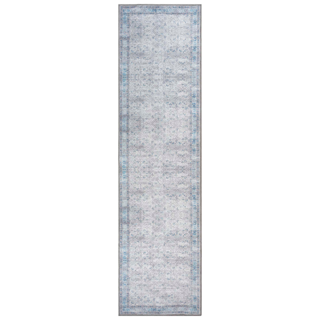 Gray Boho Oushak Washable Rug - Gionara