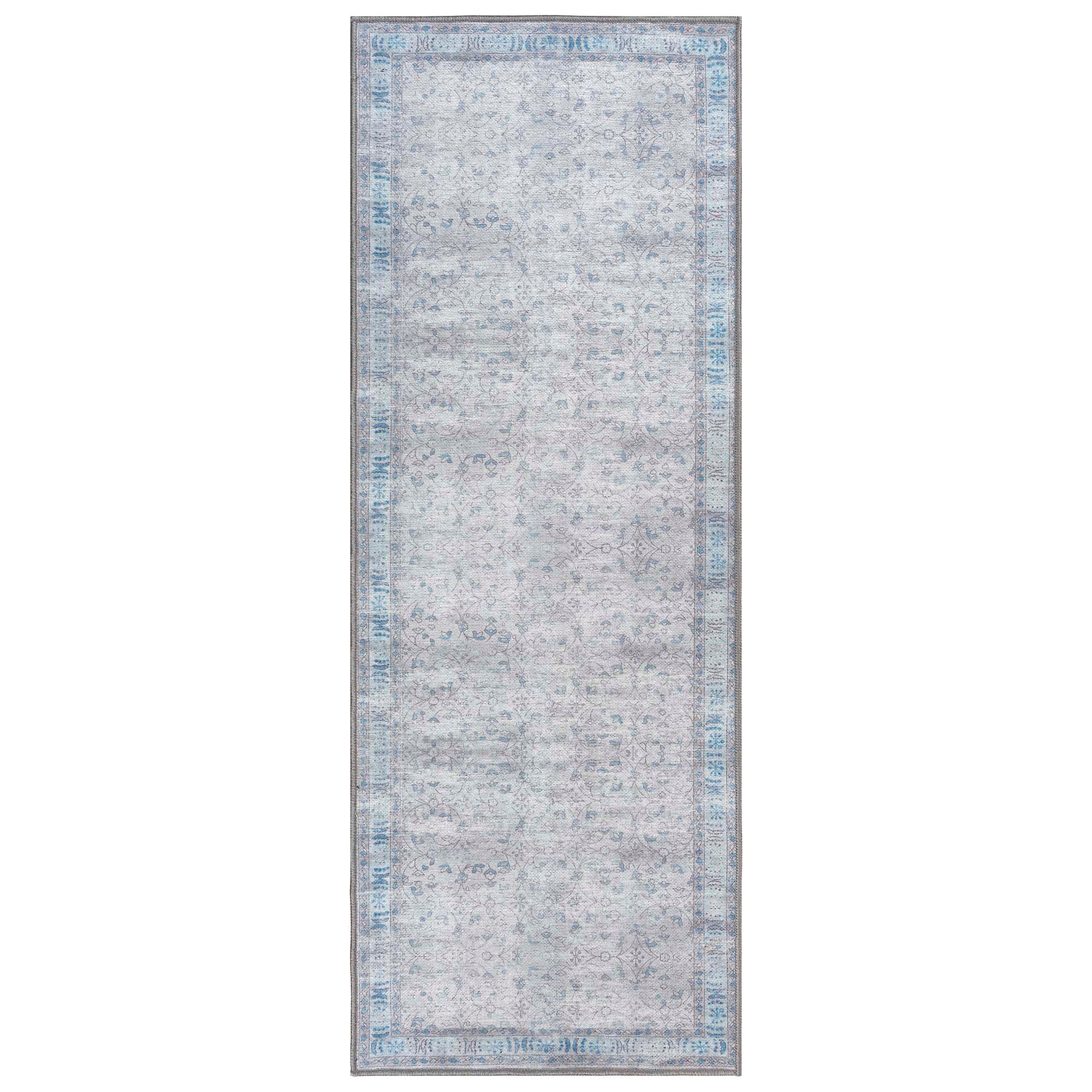 Gray Boho Oushak Washable Rug - Gionara
